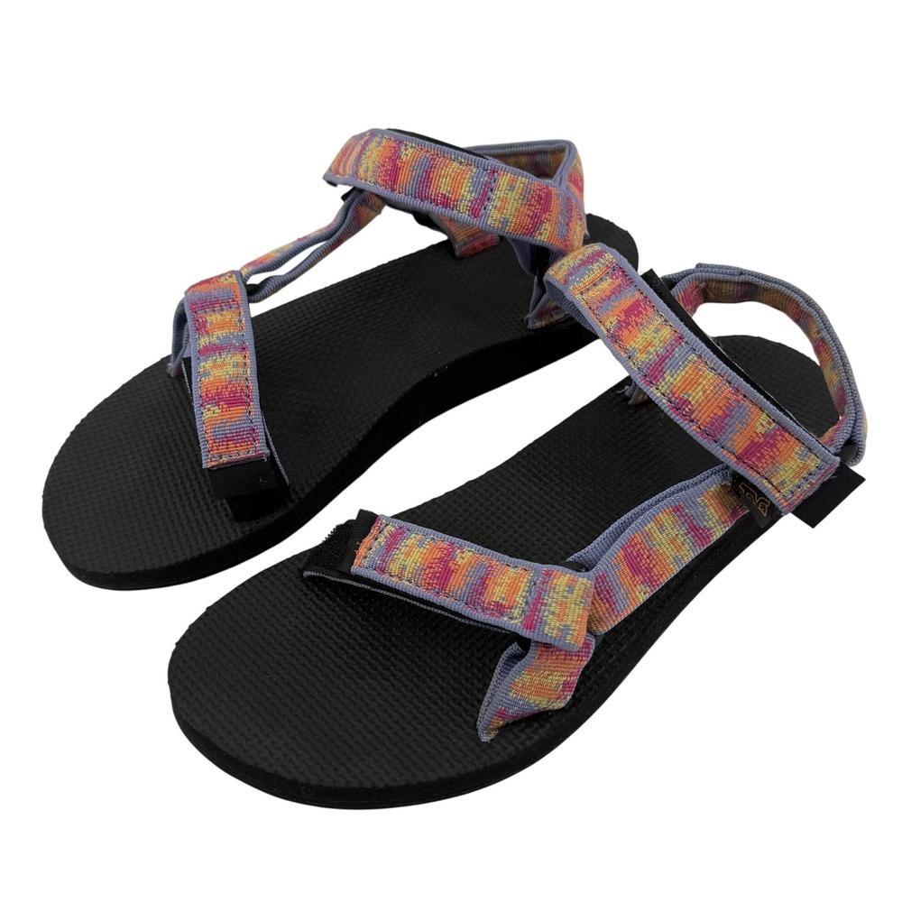 Teva Original Universal Sandals Iridescence Tangerine Multi Women 8 1003987